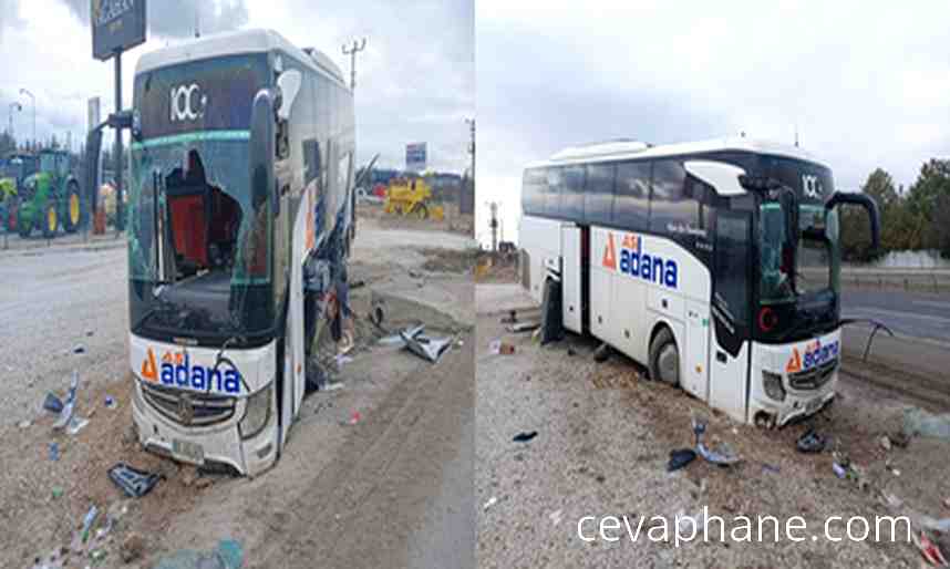 Ankara'da Yolcu Otobüsü Bariyerlere Çarptı: 16 Yaralı