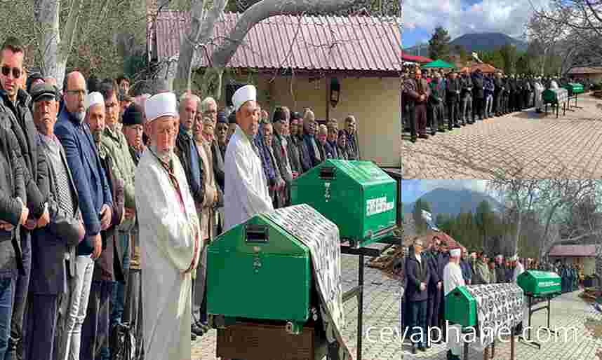 Fethiye'deki Yangında Hayatını Kaybeden Karı Koca Yan Yana Toprağa Verildi