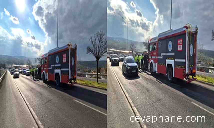 Tekirdağ Çevre Yolu'nda Hararet Yapan Araç Trafiği Felç Etti