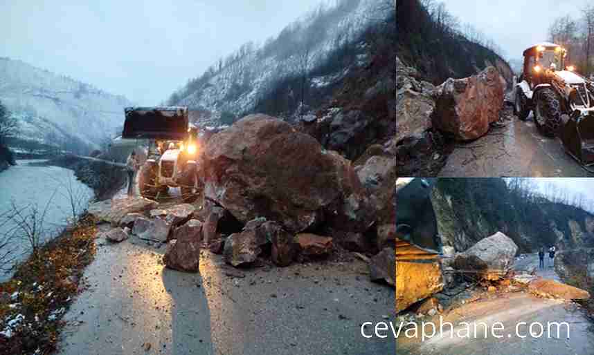 Ordu'da Heyelan Sonrası Ulaşıma Kapanan Yol Yeniden Açıldı