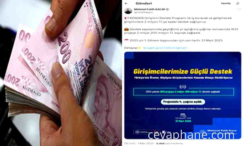 Girişimcilere Rekor Destek: KOSGEB'den 2 Milyon TL'ye Varan İmkan!