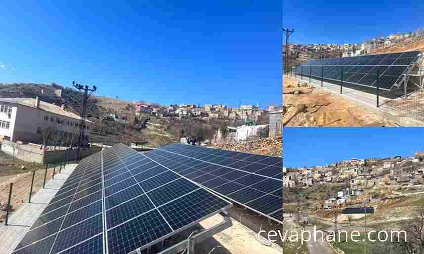 Şırnak'ta Güneş Enerjisiyle Köyün İçme Suyu Hattına Çözüm