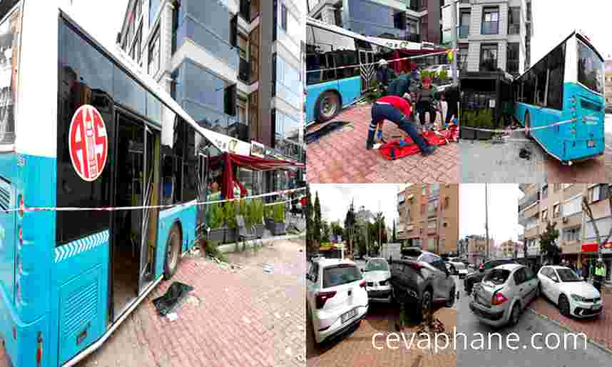 Antalya'da Halk Otobüsü Faciası: Sürücü Fenalaştı, Kafeteryaya Daldı, 3 Yaralı