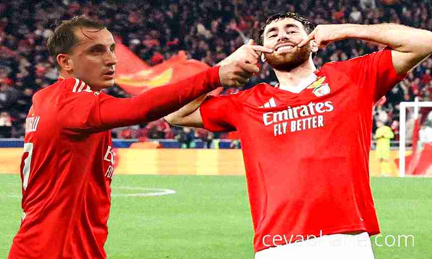 Benfica'dan tarihi galibiler: Milli ikiliden gol şöleni