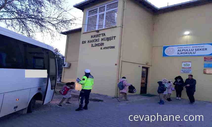 Kırklareli'nde Okul Servislerine Jandarma Denetimi