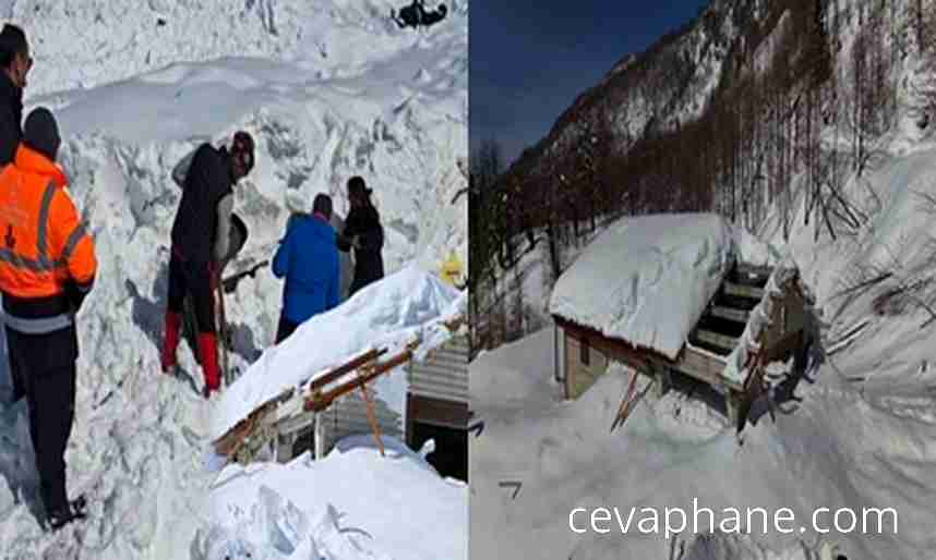 Artvin'de Çığ Felaketi: Bakım Evi Hasar Gördü, İş Makineleri Kar Altında