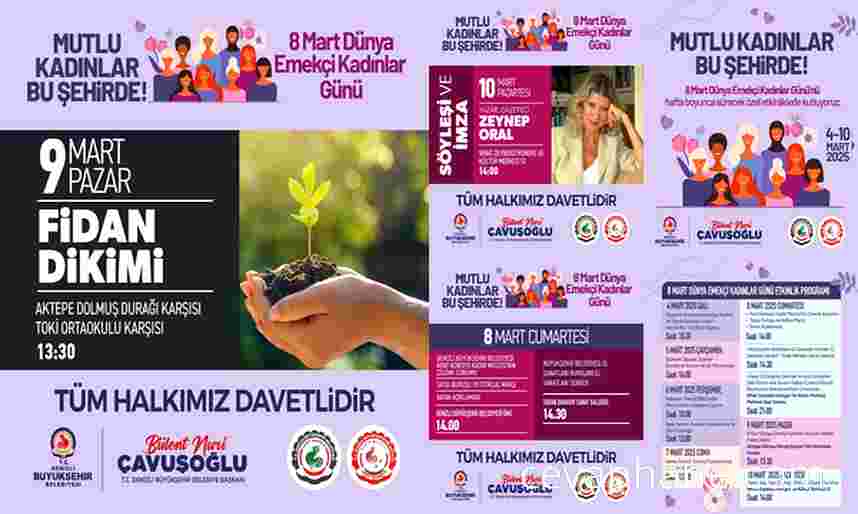 Denizli'de 8 Mart Coşkusu: Büyükşehir'den Kadınlar Gününe Özel Etkinlikler