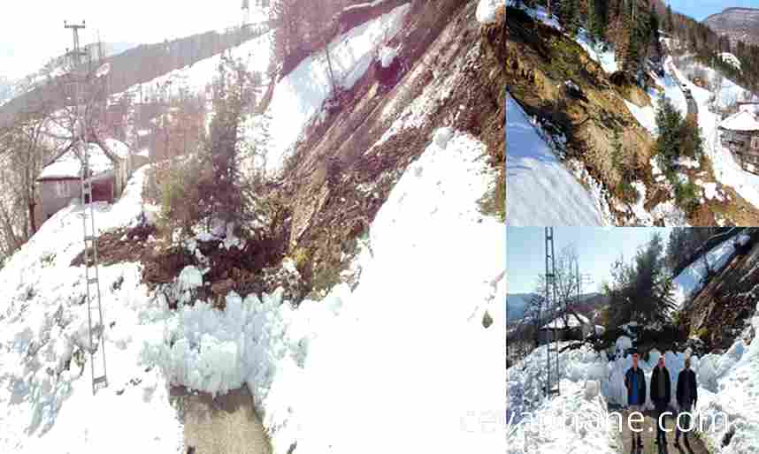 Sinop Çakıldak Köyü'nde Heyelan: Yol Ulaşıma Kapandı