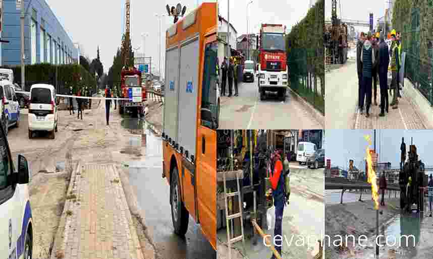 Kartepe'de Yer Altından Gaz Çıkışı Tekrarlandı: Ekipler Kontrollü Yakım Yaptı